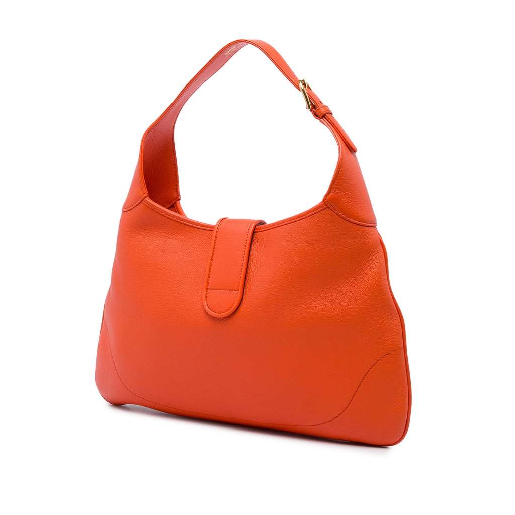 Gucci Medium Calfskin Aphrodite Crossbody Orange Leather Very good condition - Back View
