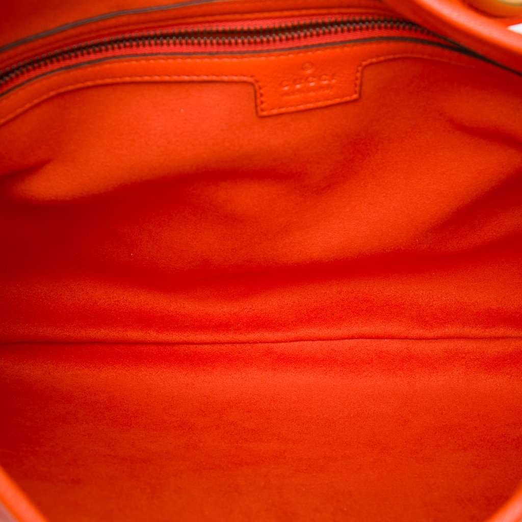 Gucci Medium Calfskin Aphrodite Crossbody Orange Leather Very good condition - Model View