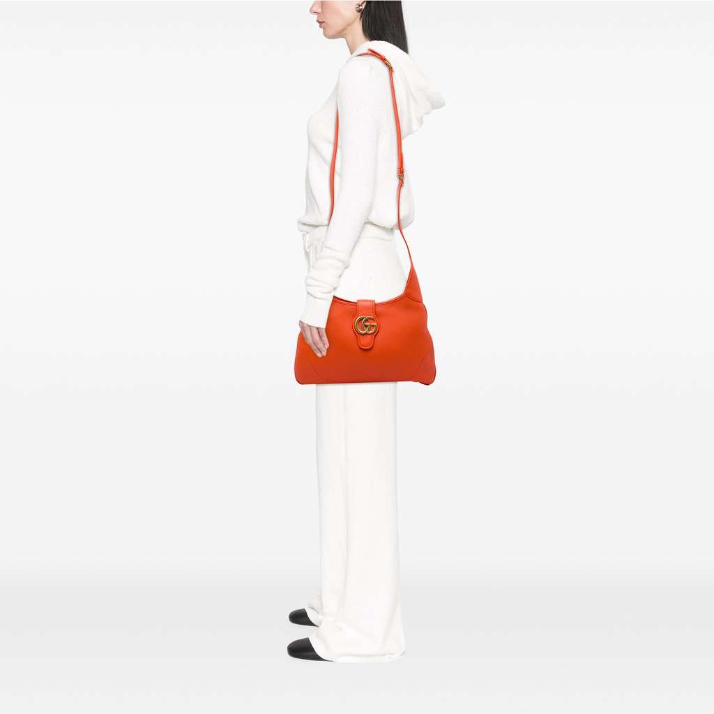 Gucci Medium Calfskin Aphrodite Crossbody Orange Leather Very good condition - Box View