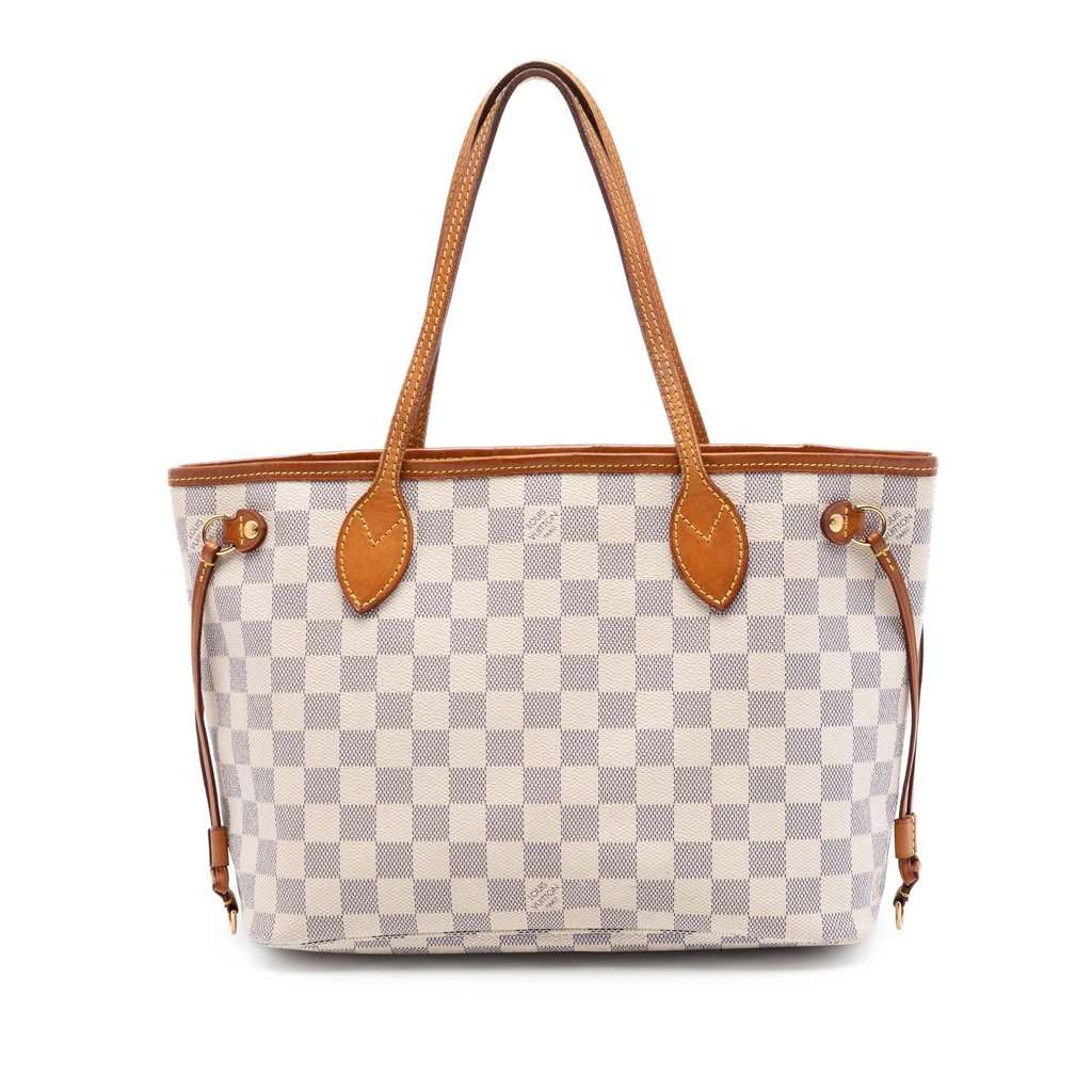 Louis Vuitton Damier Azur Neverfull PM White Very good condition - Front View