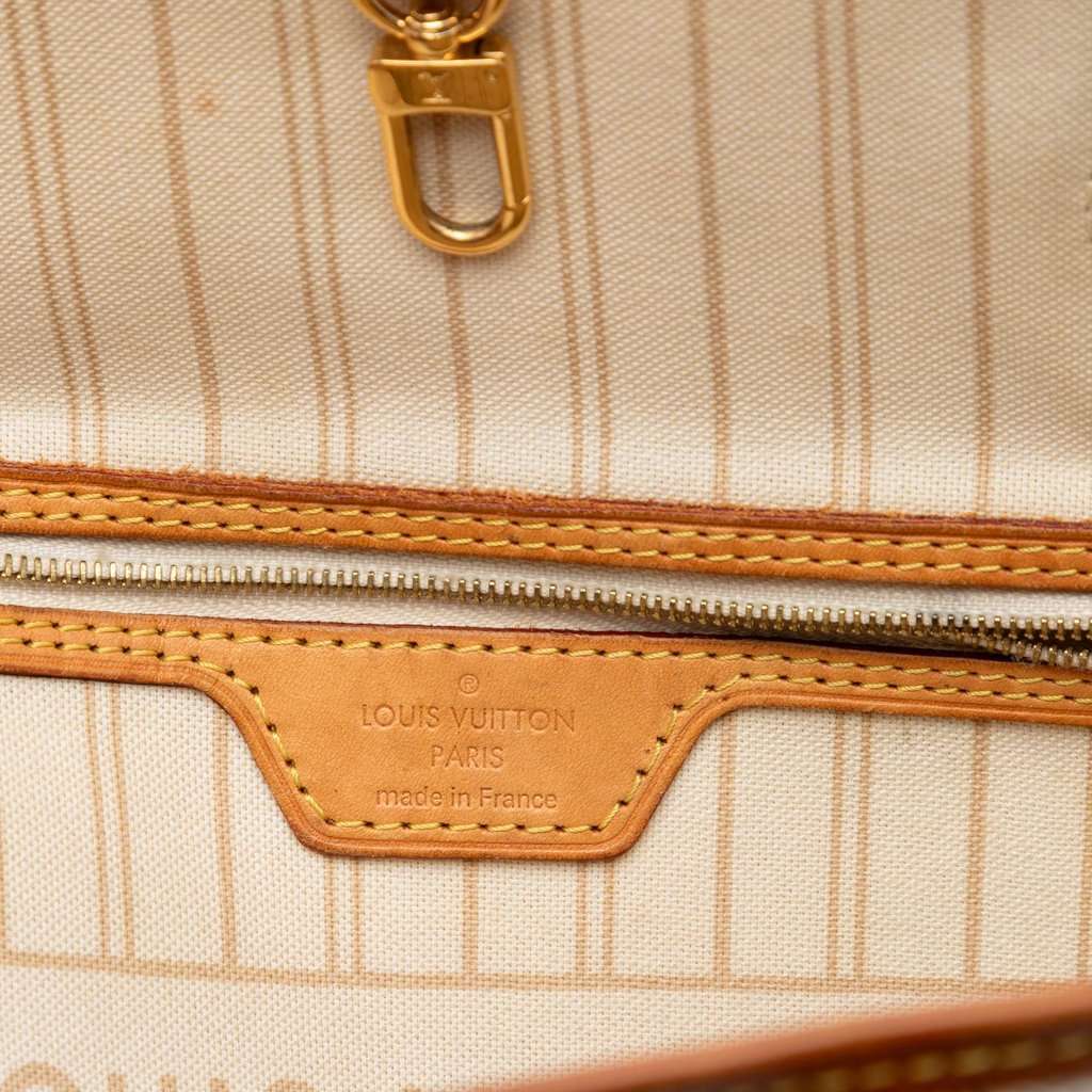 Louis Vuitton Damier Azur Neverfull PM White Very good condition - Box View