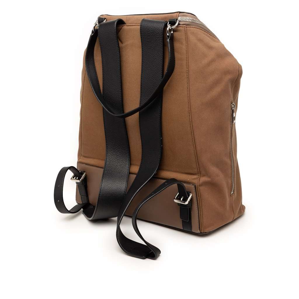 Loewe Large Canvas Skull Goya Backpack Brown Very good condition - Back View