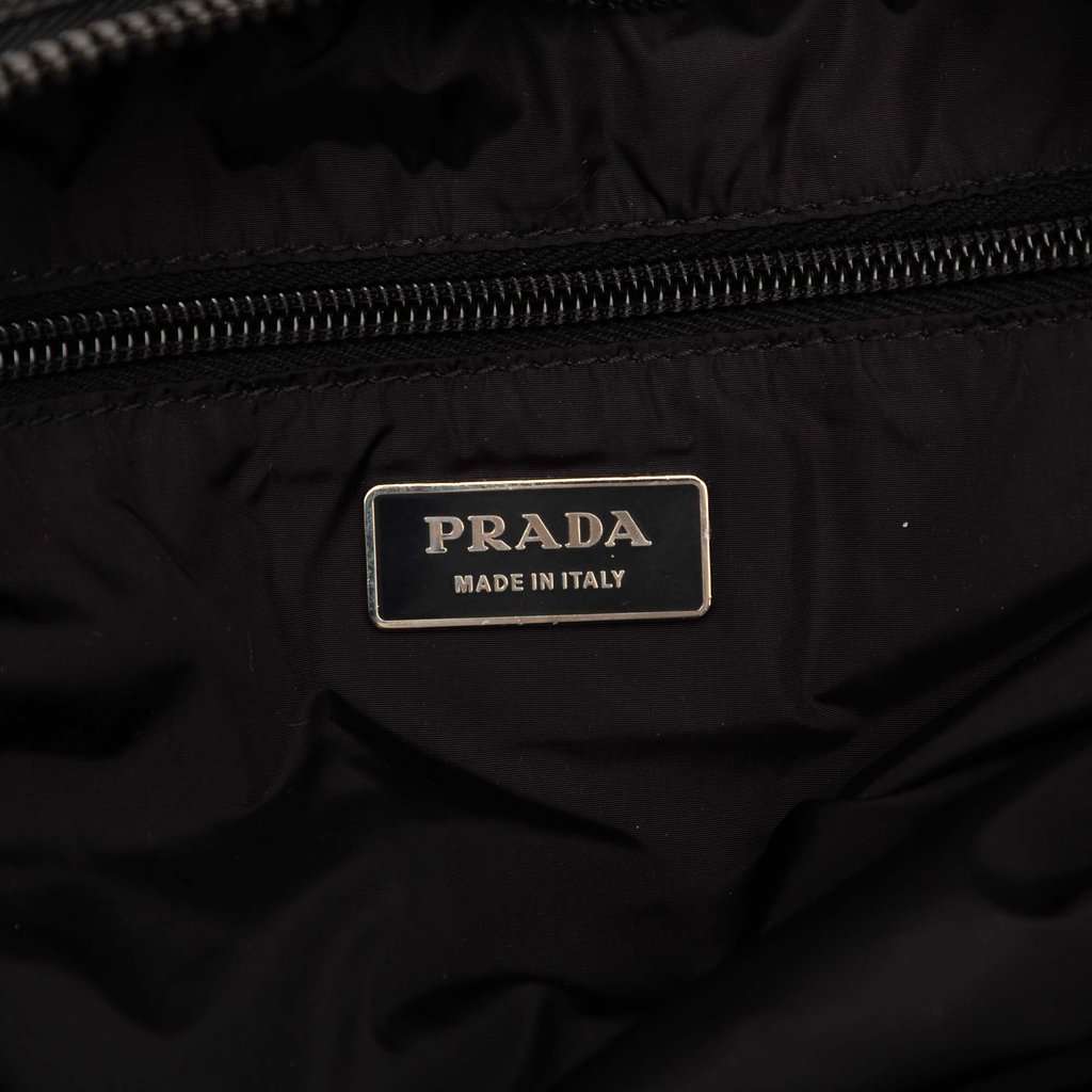 Prada Tessuto Bomber Tote Black Very good condition - Box View