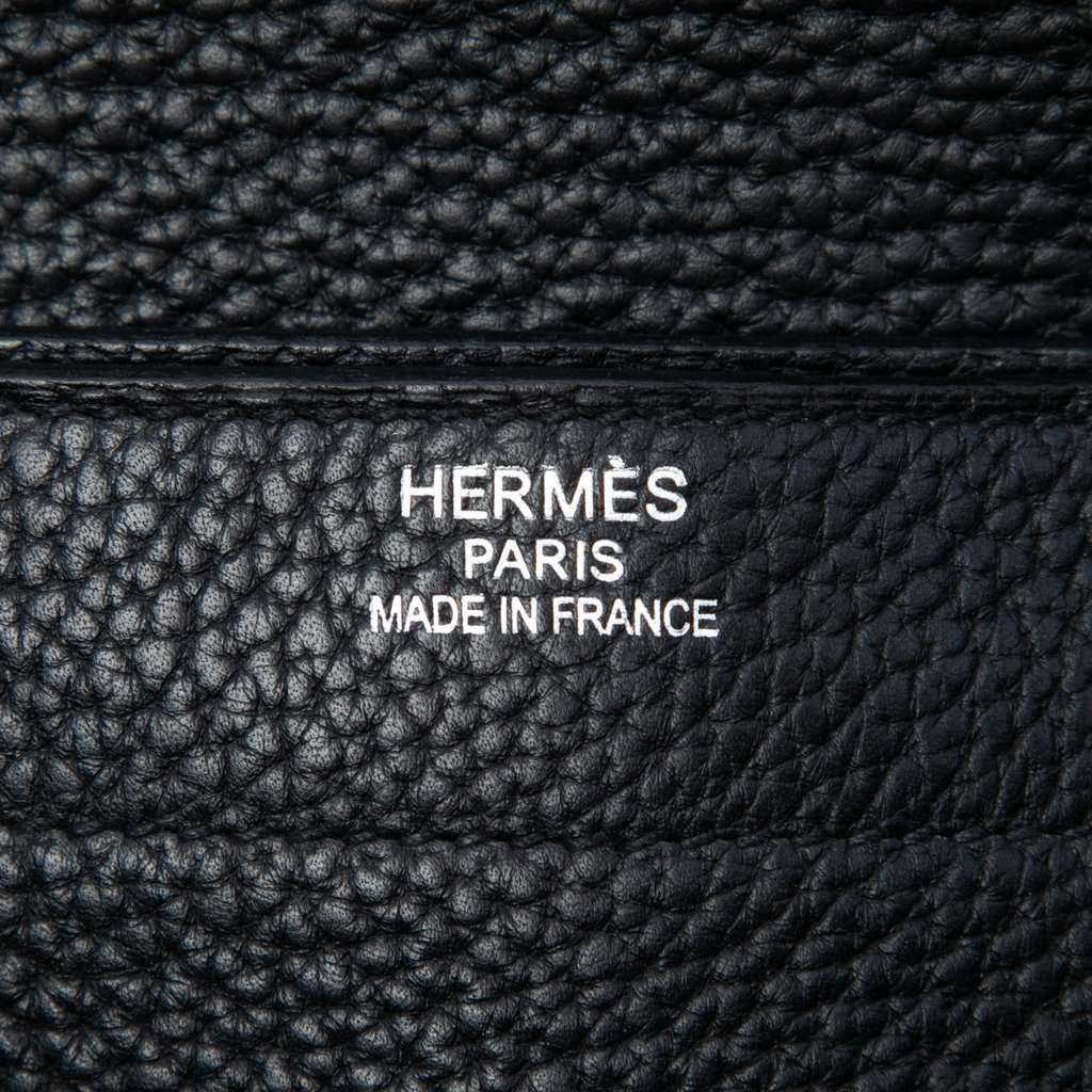 Hermès Togo Sac a Depeches 41 Black Leather Very good condition - Box View