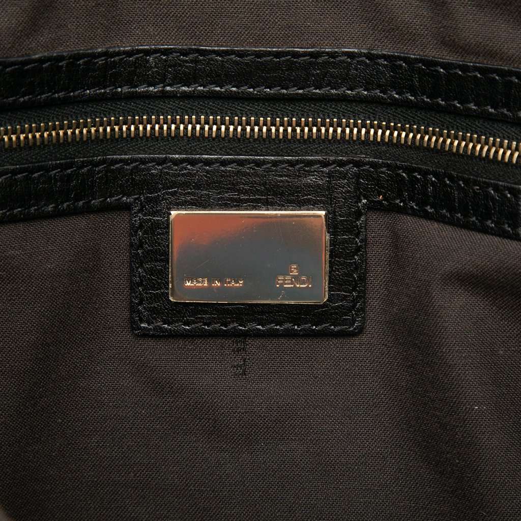 Fendi Zucchino Canvas Tote Black Very good condition - Box View