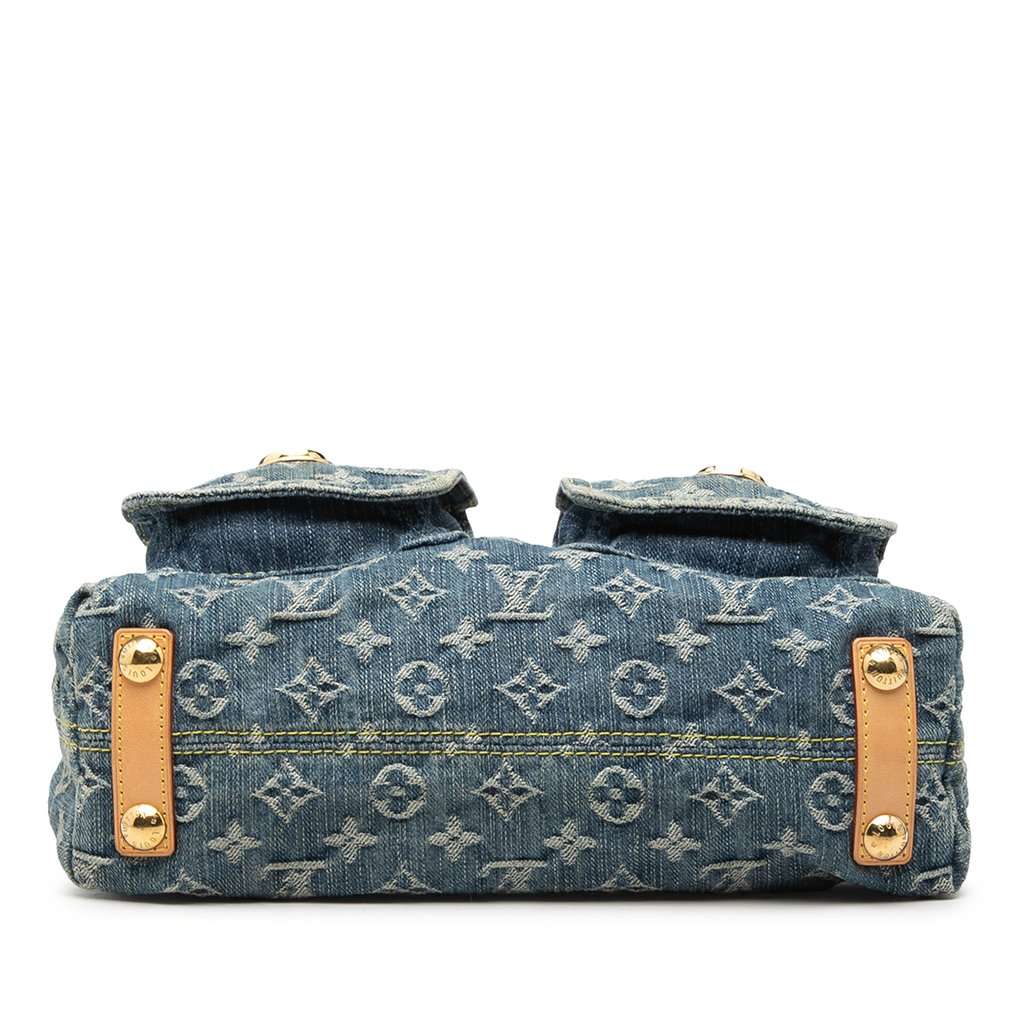 Louis Vuitton Monogram Denim Baggy PM Blue Very good condition - Inside View