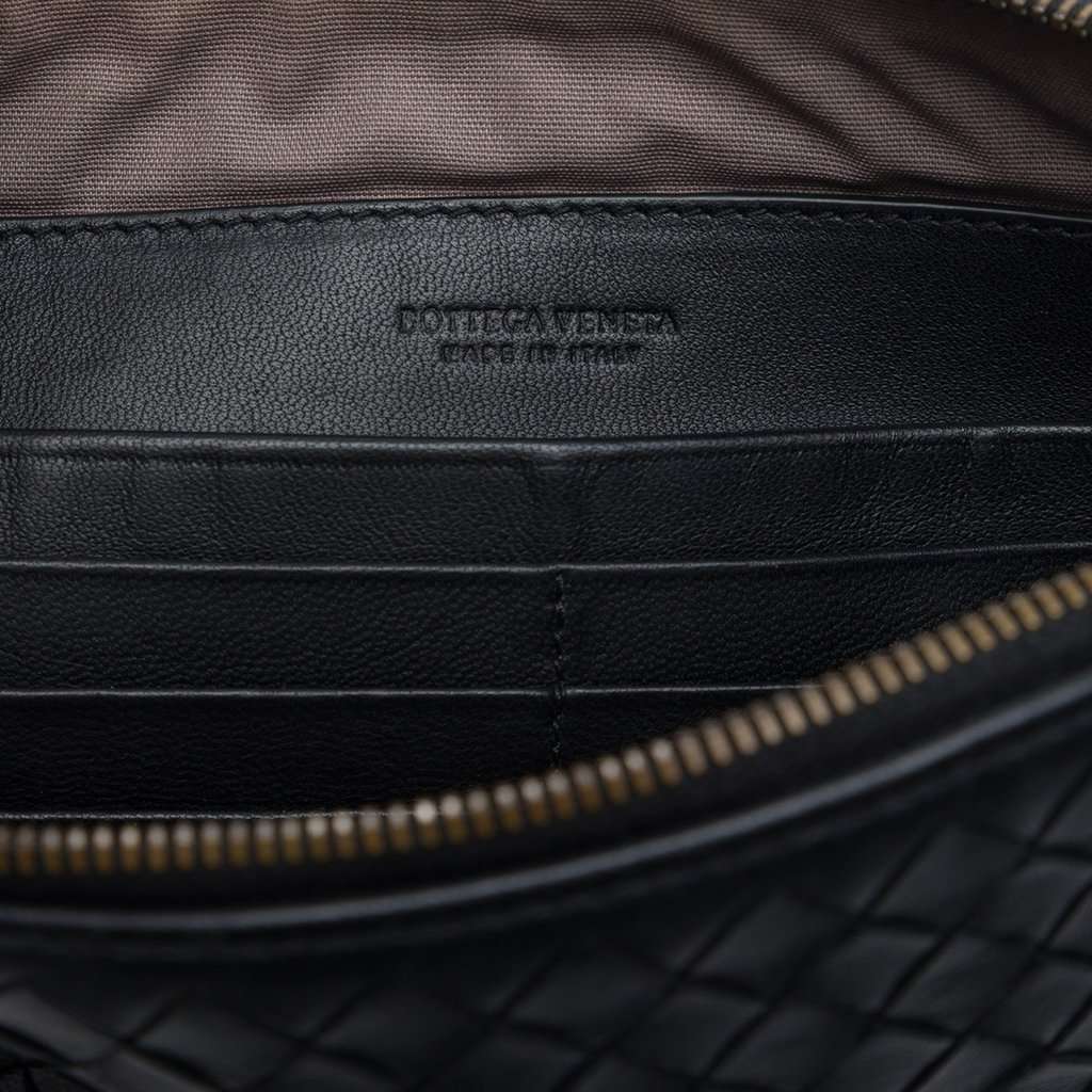 Bottega Veneta Nappa Intrecciato Clutch Black Leather Very good - Box View