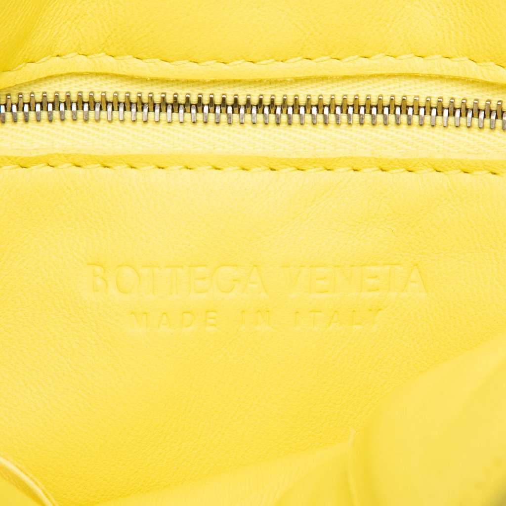 Bottega Veneta Nappa Intrecciato Padded Cassette Crossbody Yellow Leather Very good - Box View
