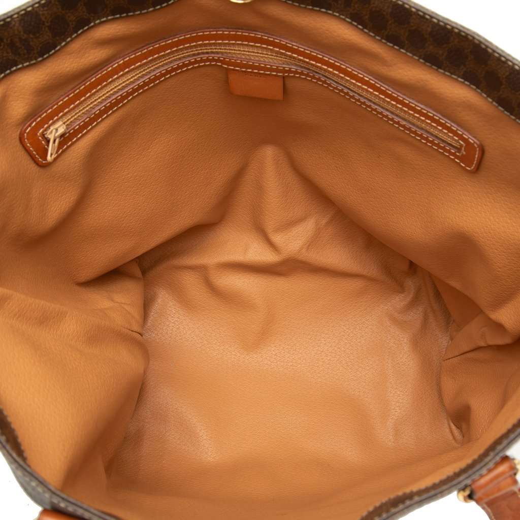 Celine Macadam Coated Canvas  Tote Brown Very good condition - Model View