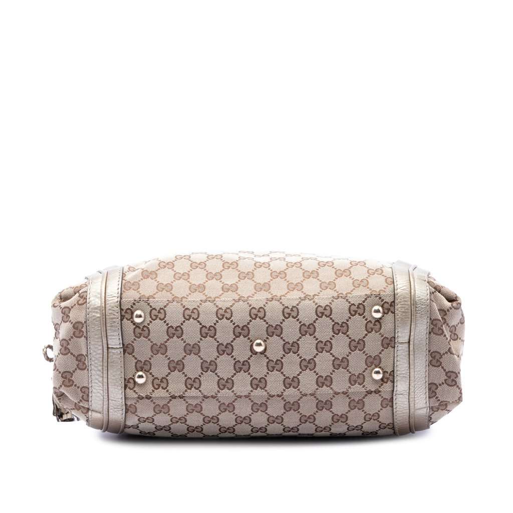 Gucci Large GG Canvas Bella Shoulder Bag Beige Very good condition - Inside View