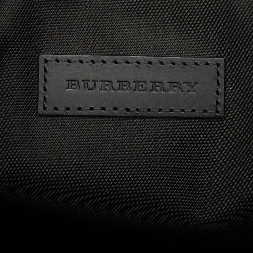 Burberry London Check Coated Canvas Kenneth Satchel Blue Very good - Box View