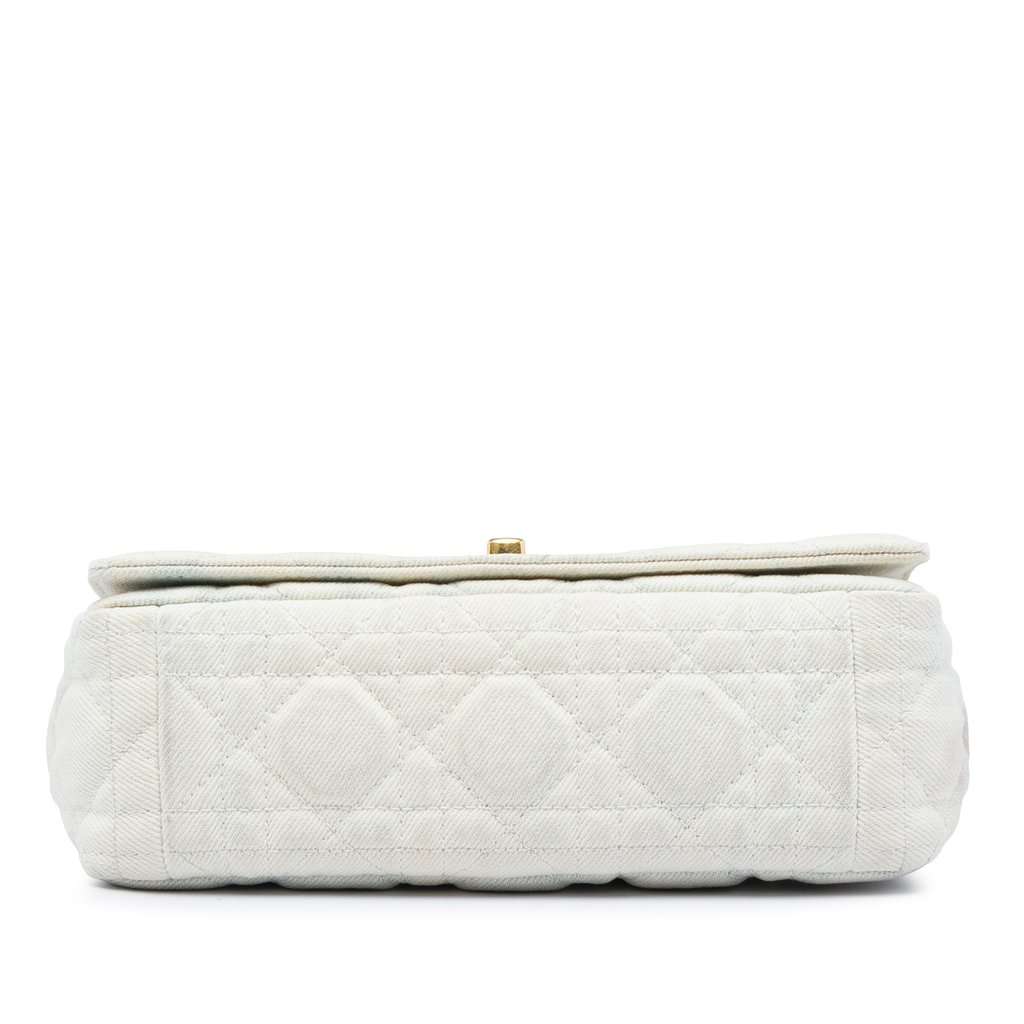 Dior Small Tie Dye Denim Caro Crossbody White Very good - Inside View