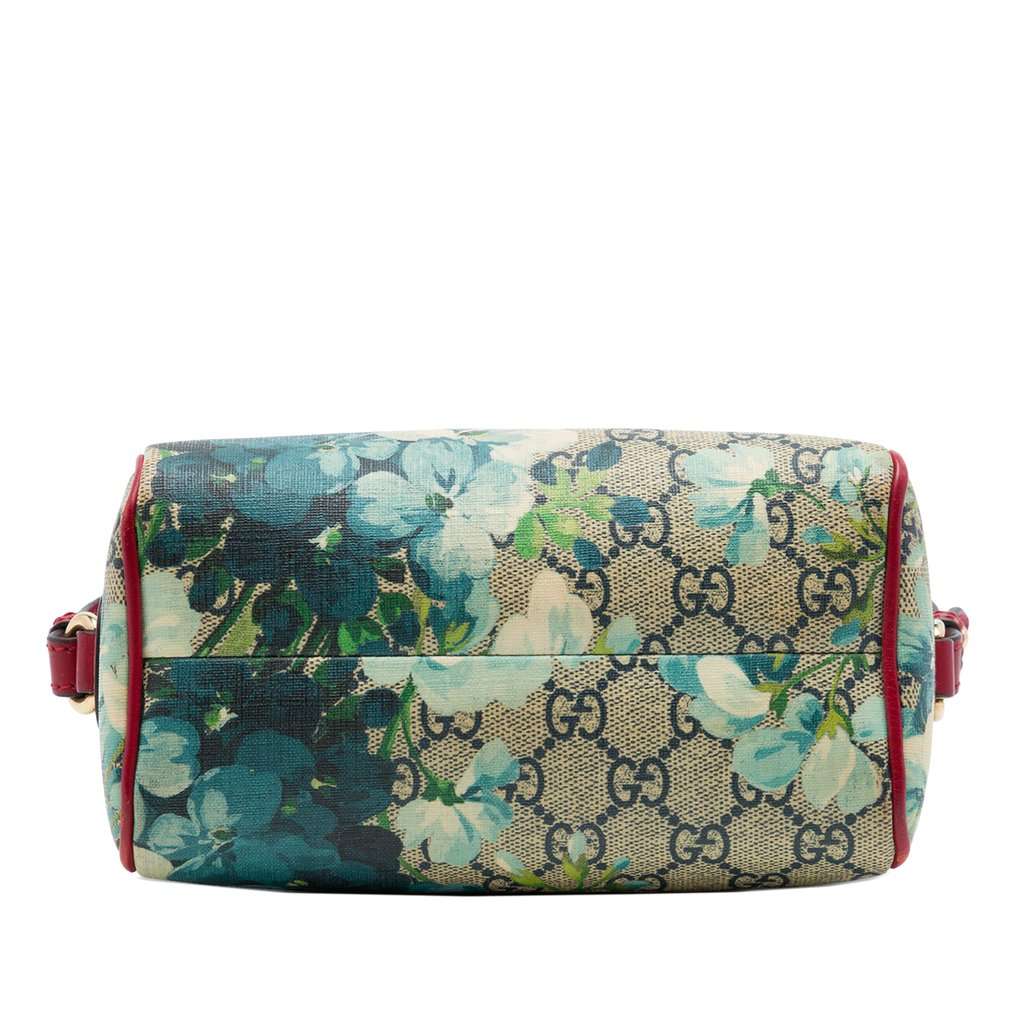 Gucci Mini GG Supreme Blooms Boston Bag Beige Very good - Inside View