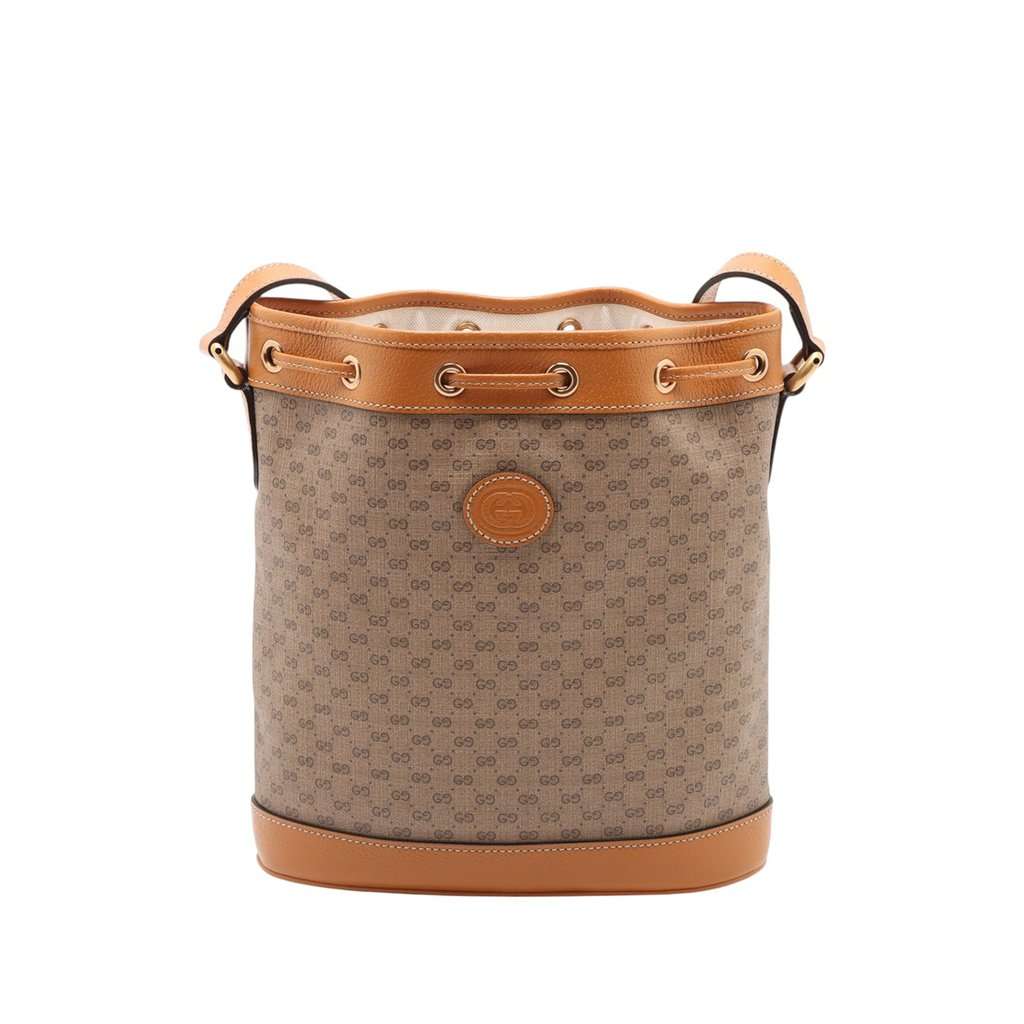 Gucci Micro GG Supreme Mickey Mouse Bucket Bag Beige Very good condition - Back View