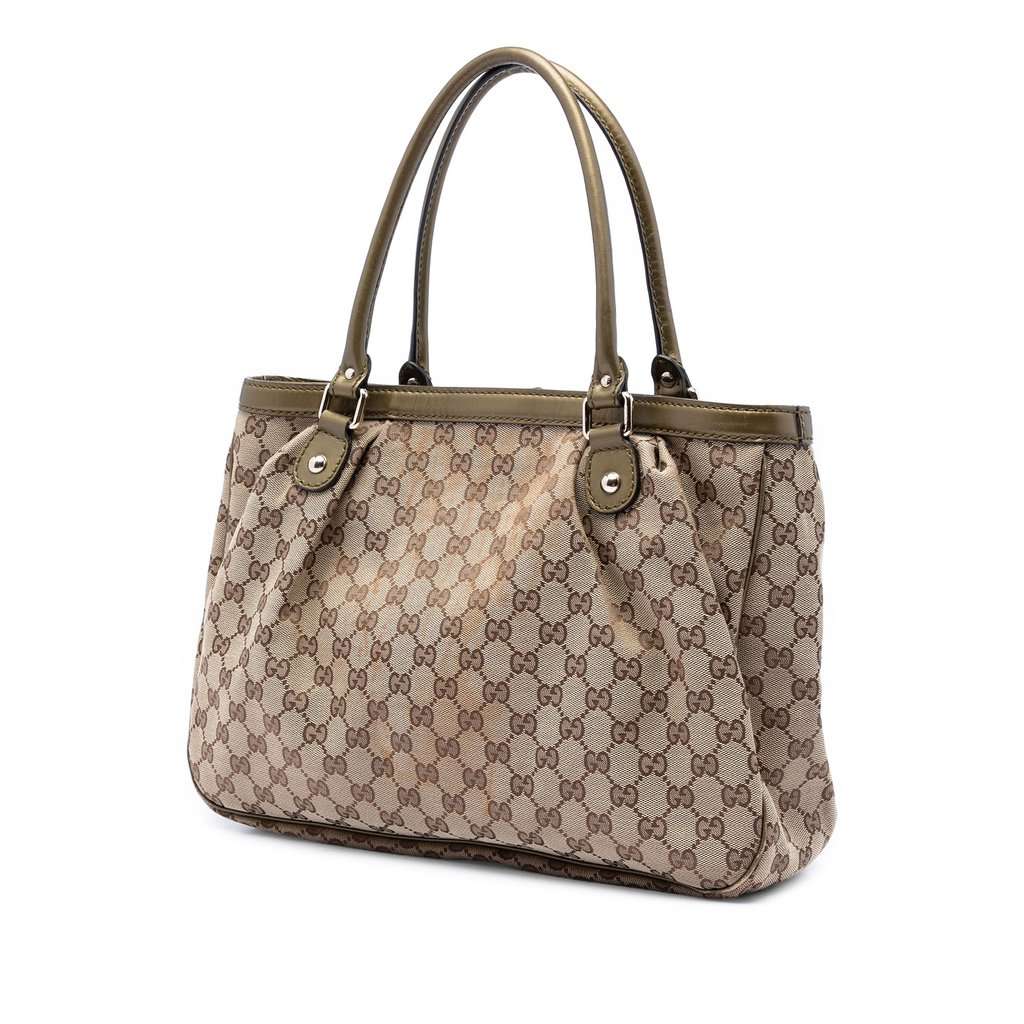 Gucci GG Canvas Sukey Tote Beige Very good - Back View