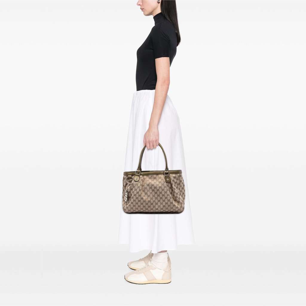 Gucci GG Canvas Sukey Tote Beige Very good - Box View