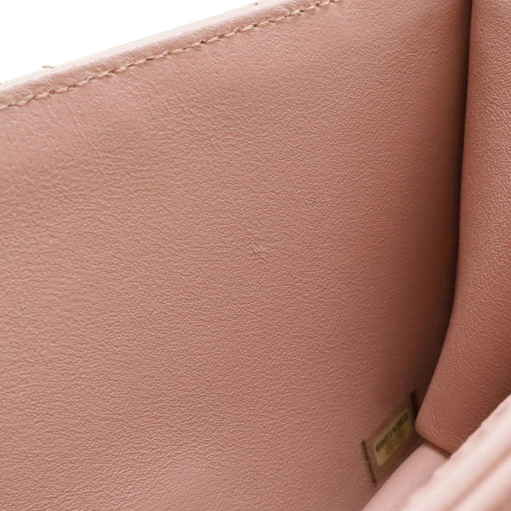 Chanel Mini Quilted Sheepskin Beauty Lock Flap Pink Leather Very good condition - Box View