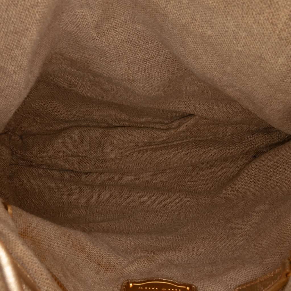 Miu Miu Matelasse Canvas Coffer Satchel Beige Good condition - Model View