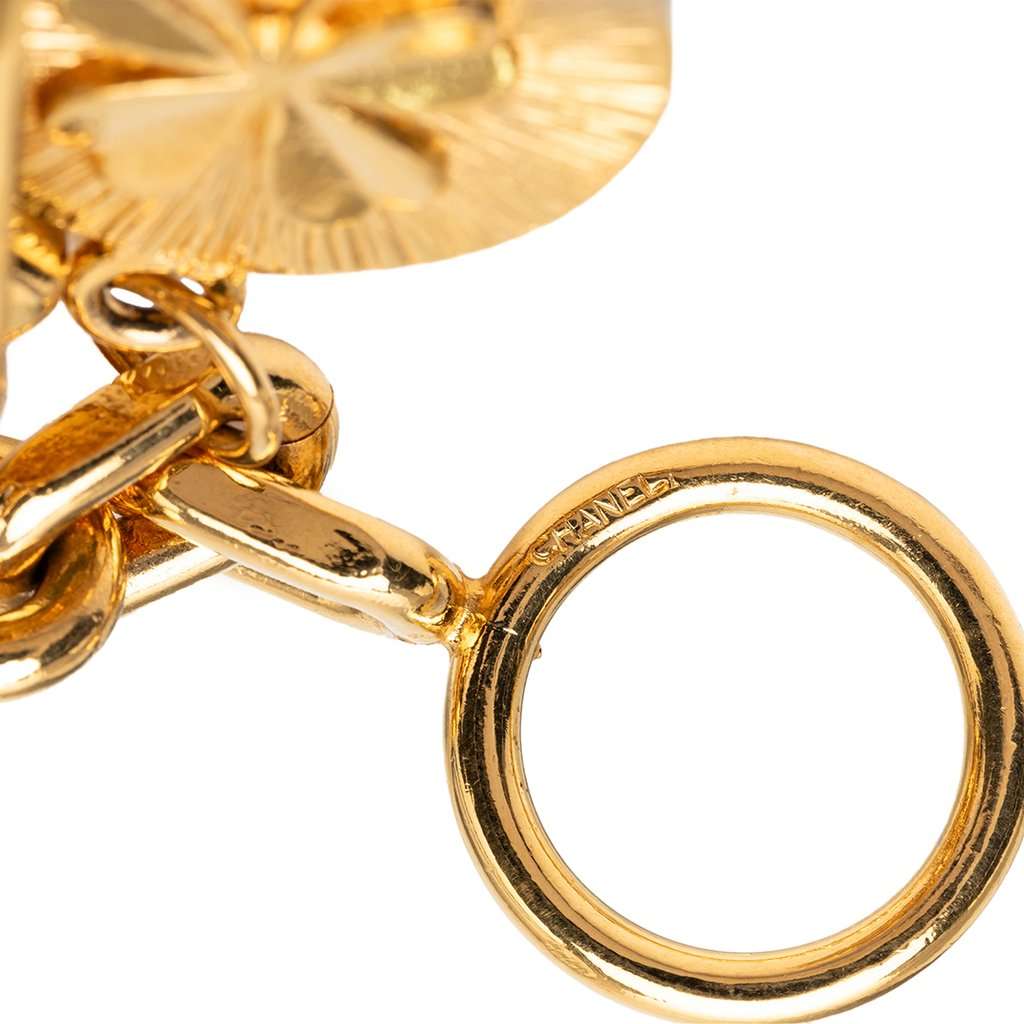 Chanel Gold Plated Lucky Charms Bracelet Gold Metal Very good condition - Model View