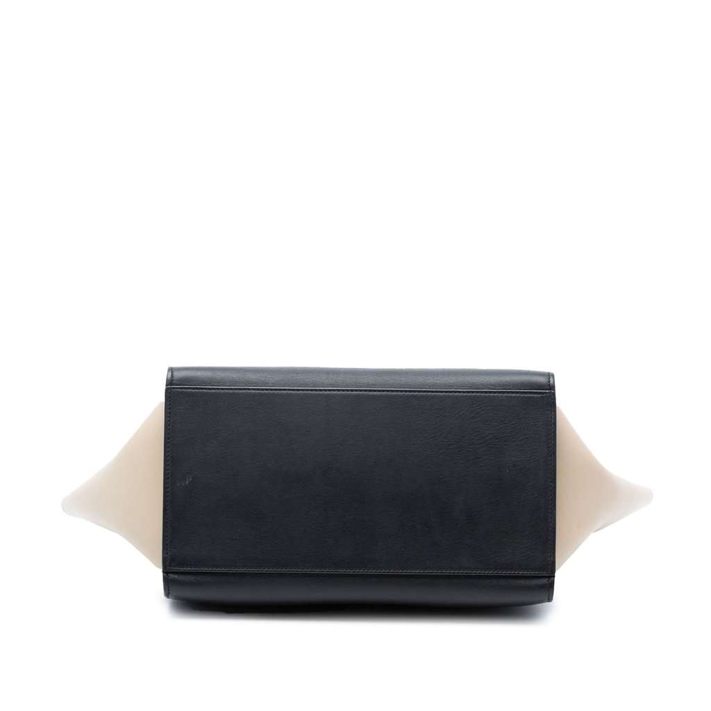 Celine Small Tricolor Leather Trapeze Satchel Black Leather Very good condition - Inside View