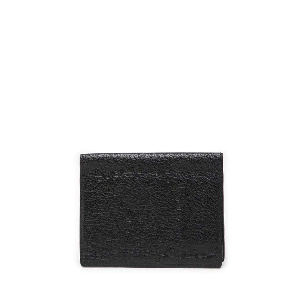 Hermès Chevre Mysore Evelyne Card Holder Black Leather Very good - Front View