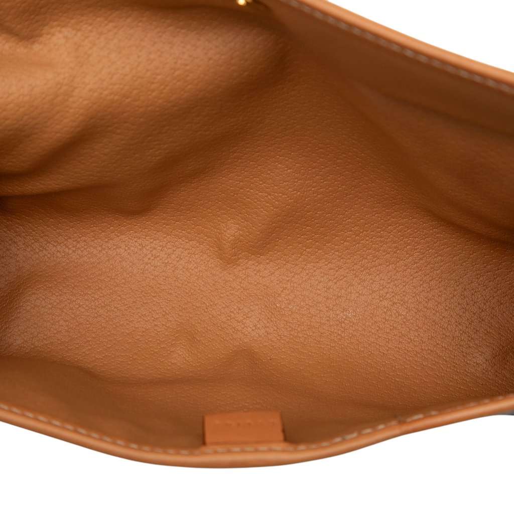 Celine Macadam Coated Canvas Clutch Brown Very good condition - Model View