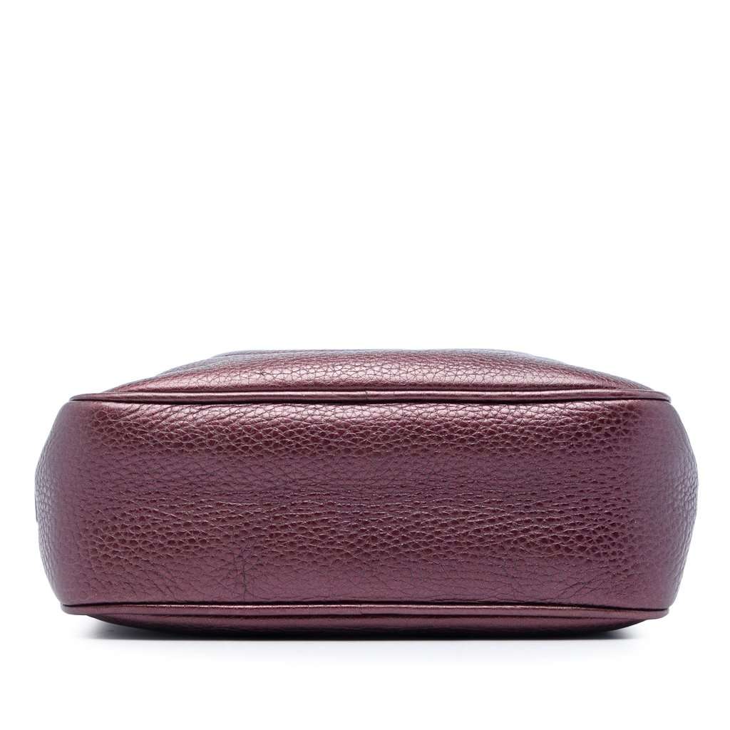 Gucci Metallic Calfskin Soho Disco Crossbody Red Leather Very good - Inside View
