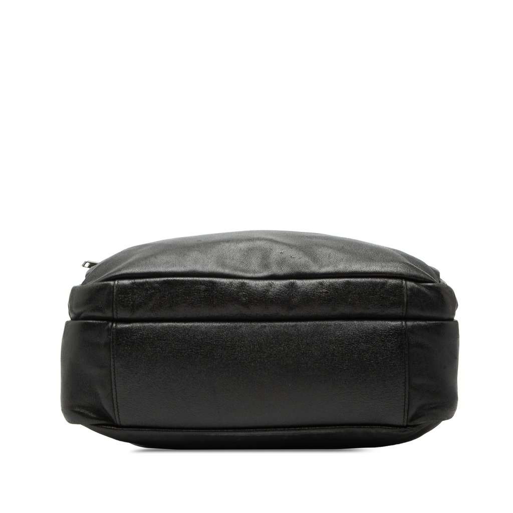 Saint Laurent Lambskin Sid Messenger Bag Black Leather Good condition - Inside View