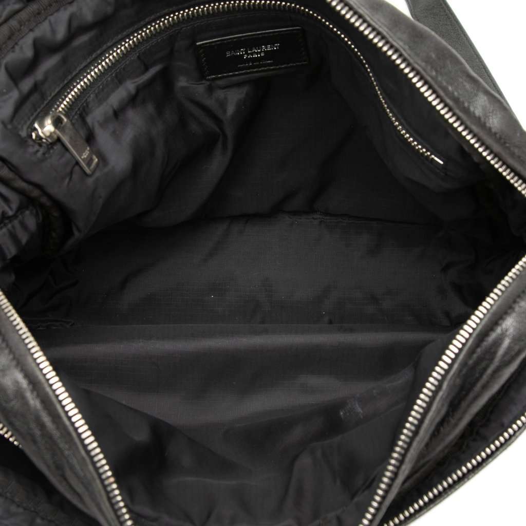 Saint Laurent Lambskin Sid Messenger Bag Black Leather Good condition - Model View