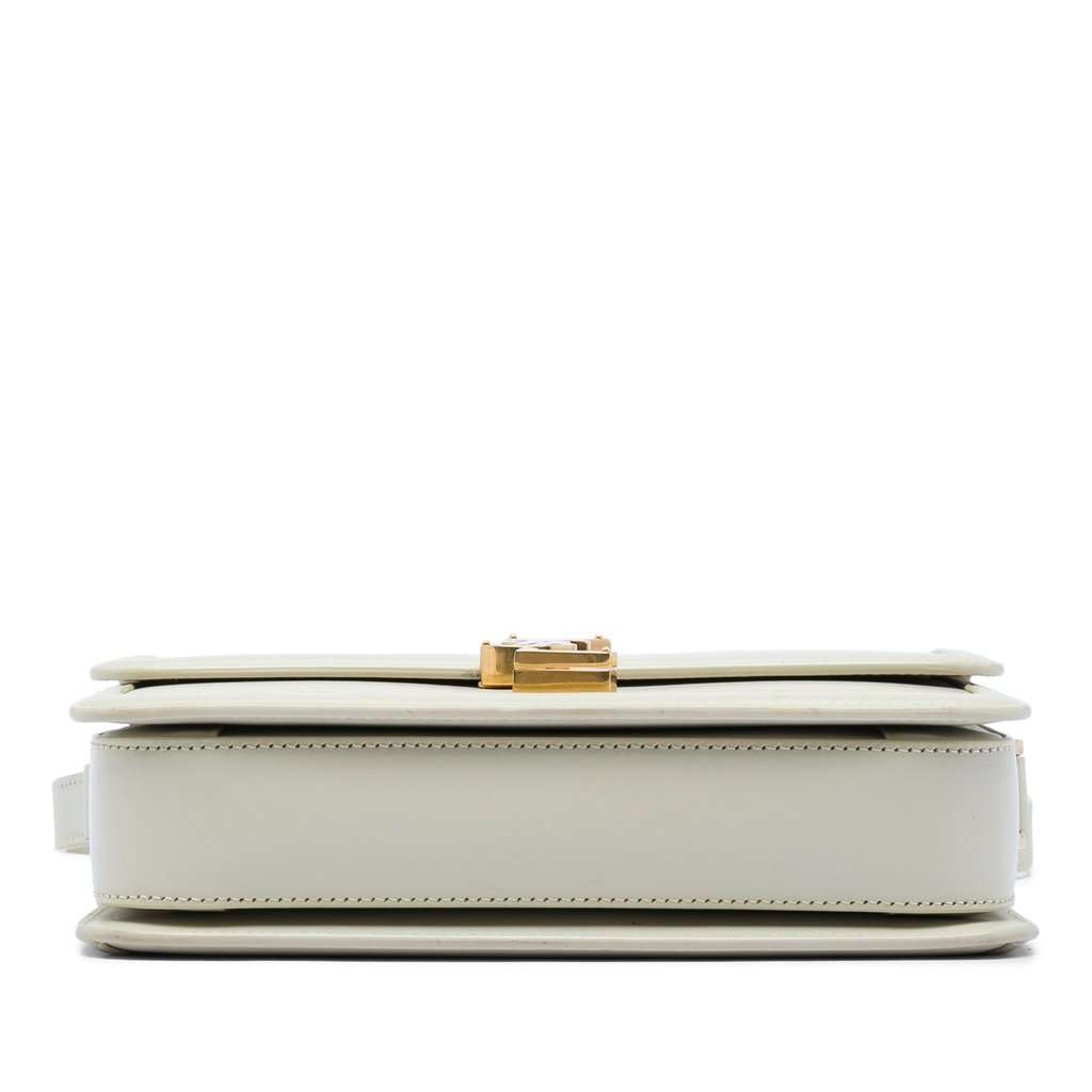 Saint Laurent Medium Smooth Calfskin Solferino Satchel In Box White Leather Very good - Inside View