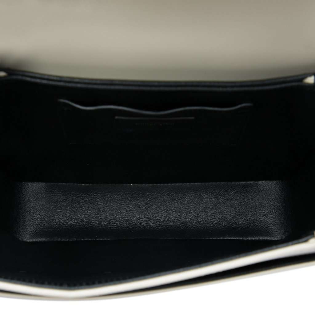 Saint Laurent Medium Smooth Calfskin Solferino Satchel In Box White Leather Very good - Model View