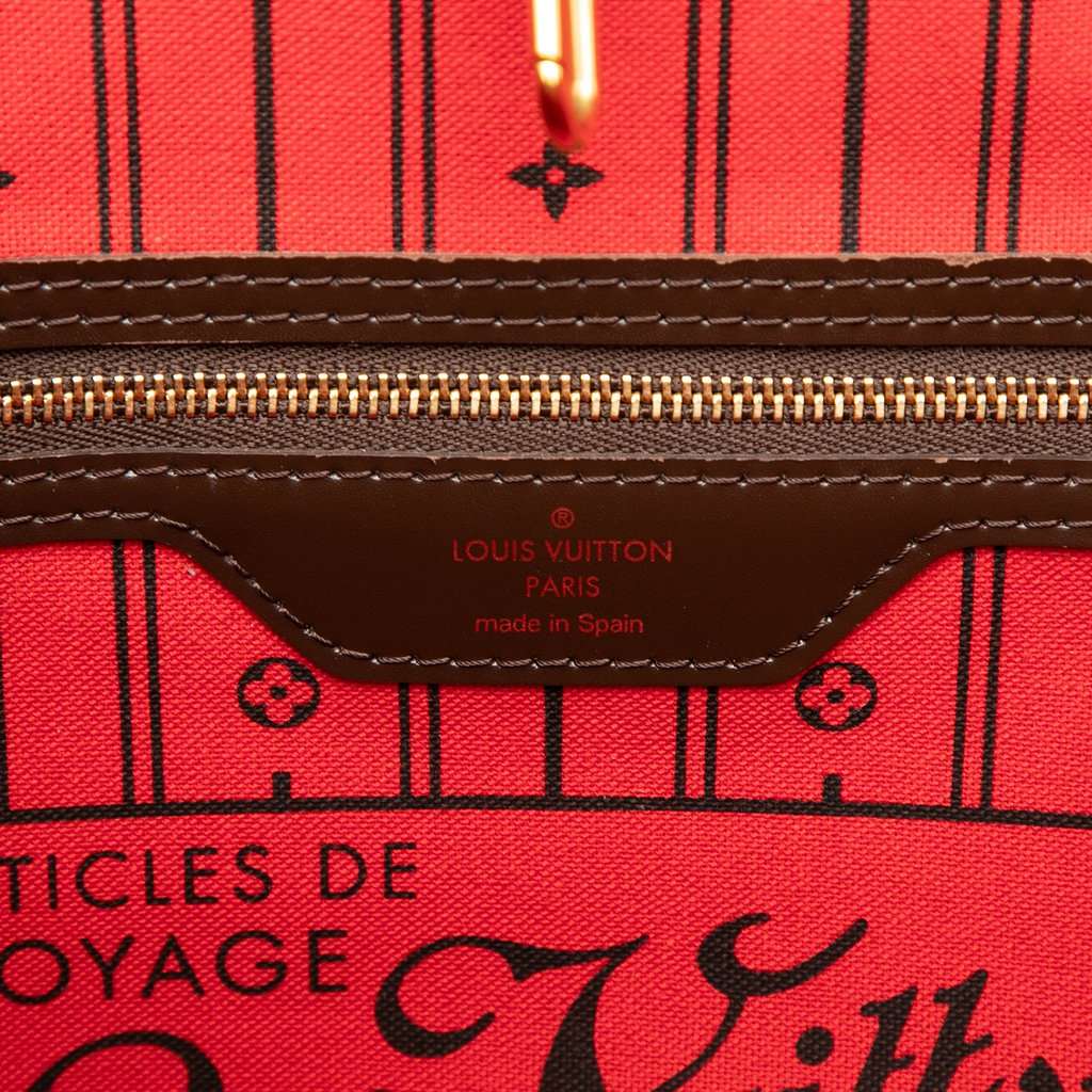 Louis Vuitton Damier Ebene Neverfull MM Brown Very good condition - Box View