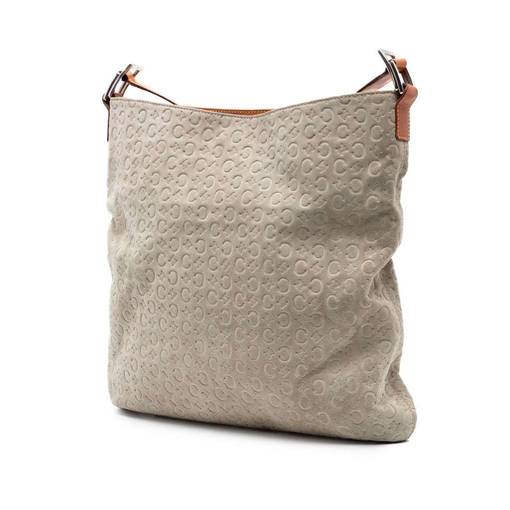 Celine C Macadam Suede Crossbody Camel Leather Very good condition - Back View