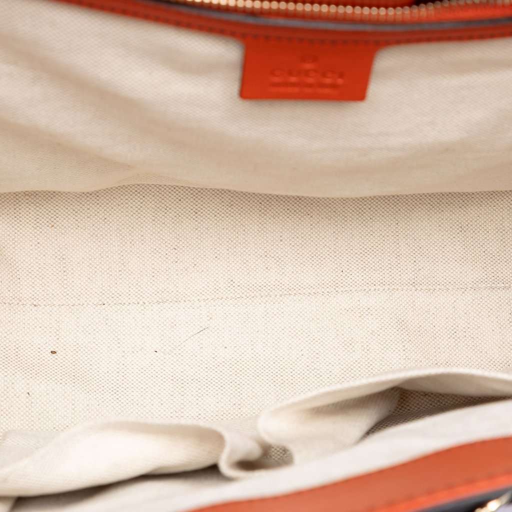 Gucci Large Guccissima Emily Shoulder Bag Orange Leather Very good condition - Model View