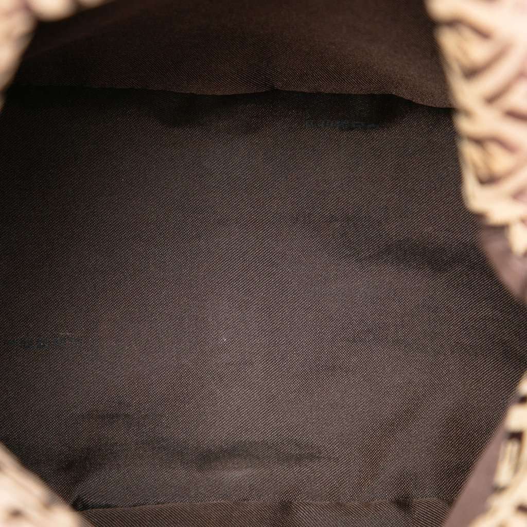 Fendi Zucchino Canvas Double Flap Mamma Brown Very good condition - Model View