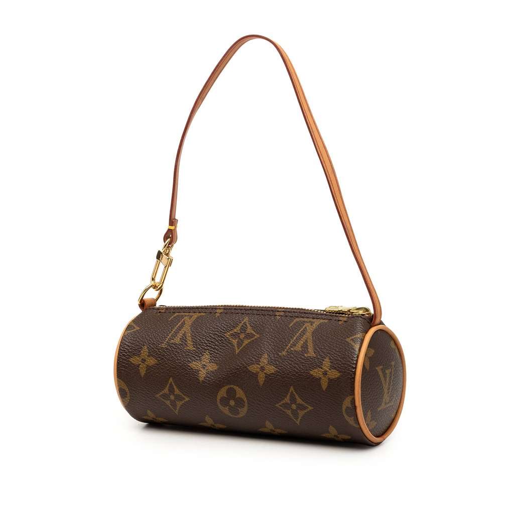 Louis Vuitton Monogram Papillon Pochette Brown Good condition - Back View