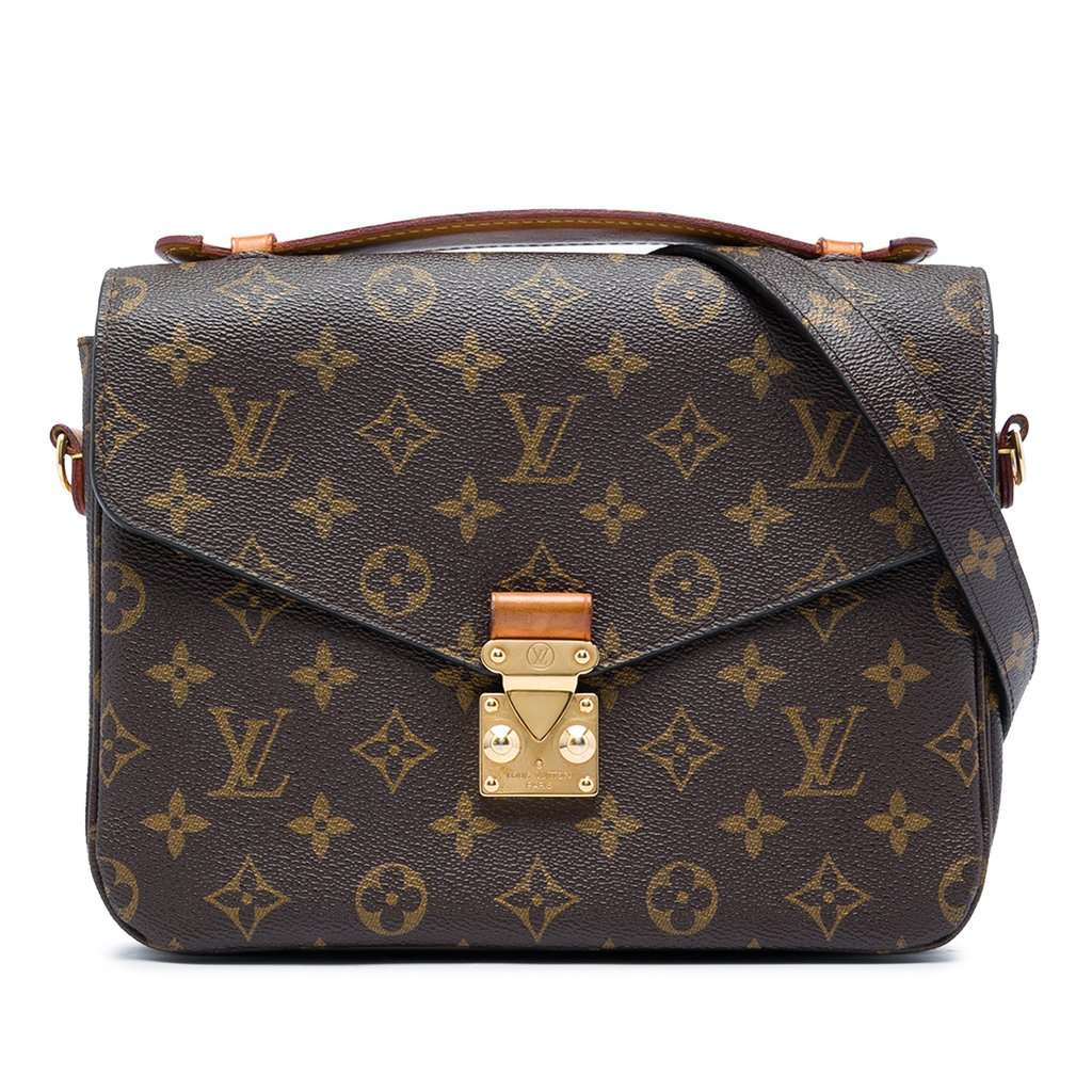 Louis Vuitton Monogram Pochette Metis Brown Very good - Front View