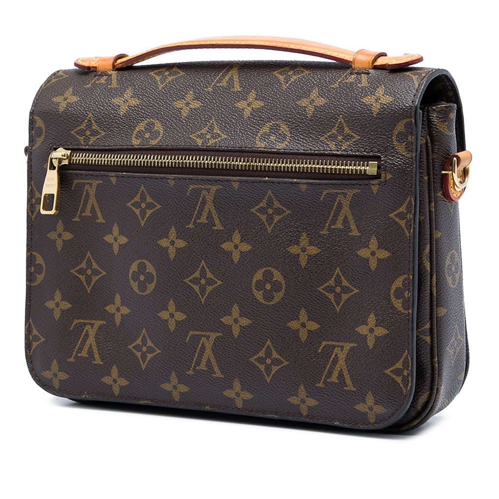 Louis Vuitton Monogram Pochette Metis Brown Very good - Back View