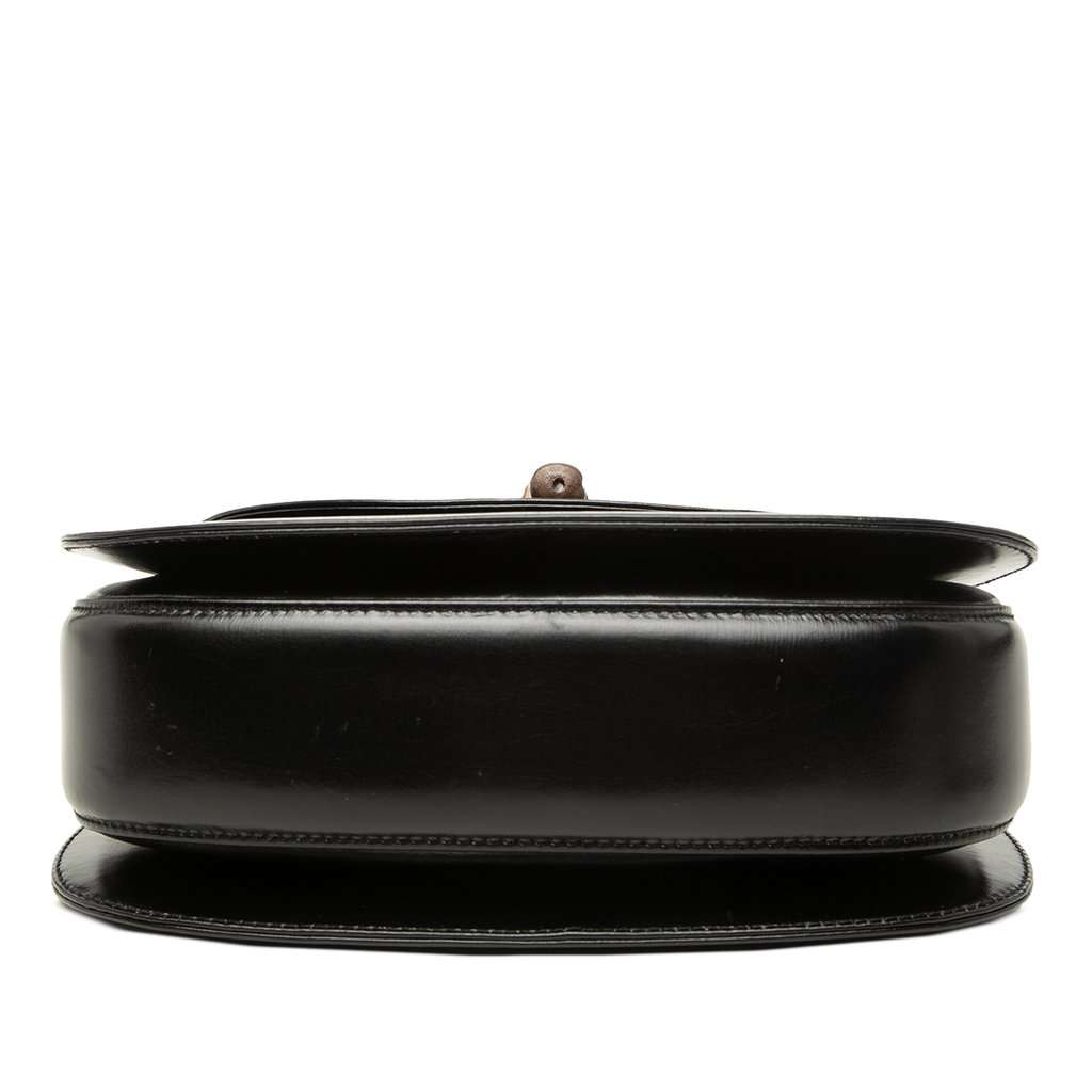 Gucci Small Calfskin Bamboo Night Black Leather Very good - Inside View