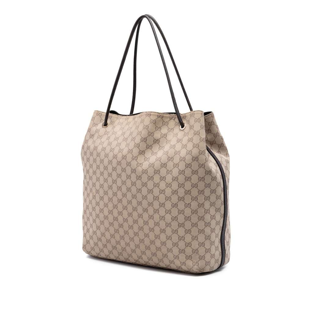 Gucci Large GG Canvas Gifford Tote Beige Very good condition - Back View