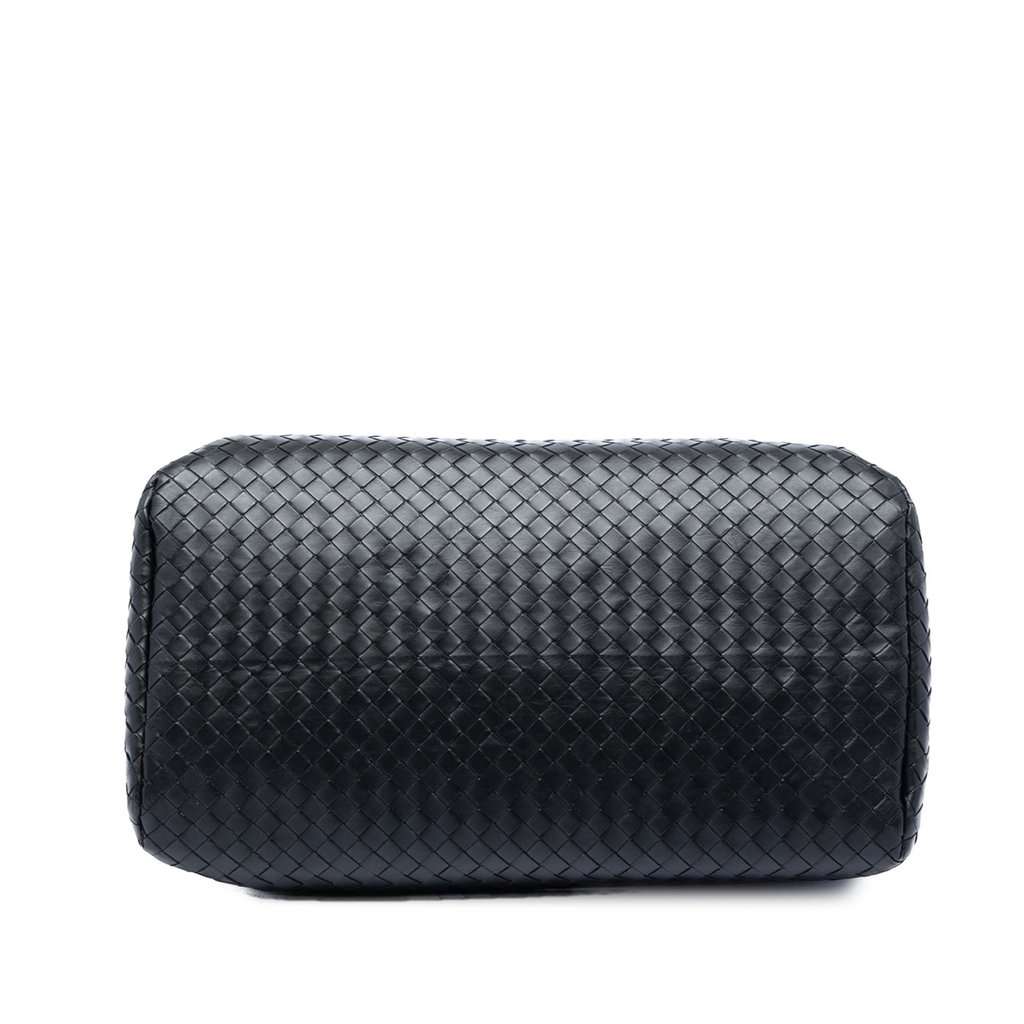 Bottega Veneta Medium Nappa Intrecciato Roma Tote Black Leather Very good condition - Inside View
