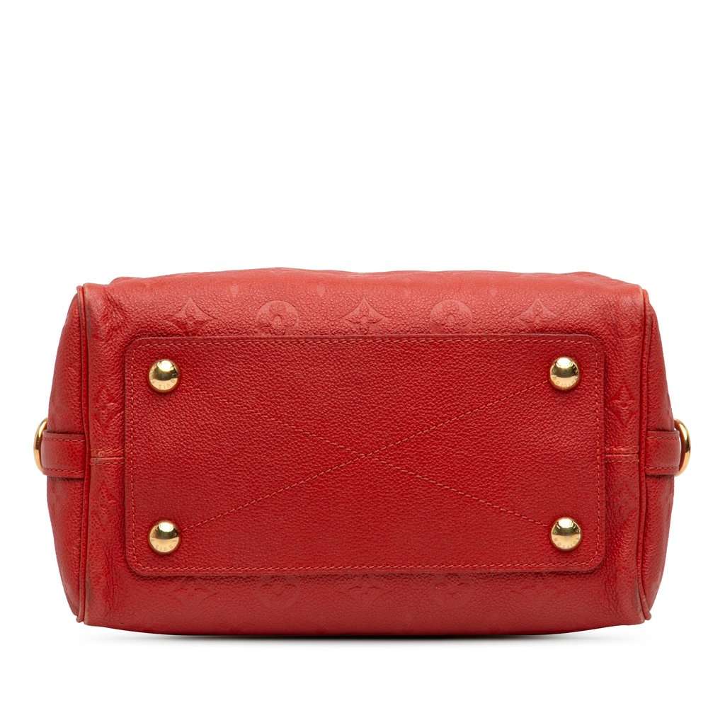 Louis Vuitton Monogram Empreinte Speedy Bandouliere 25 Red Leather Very good condition - Inside View
