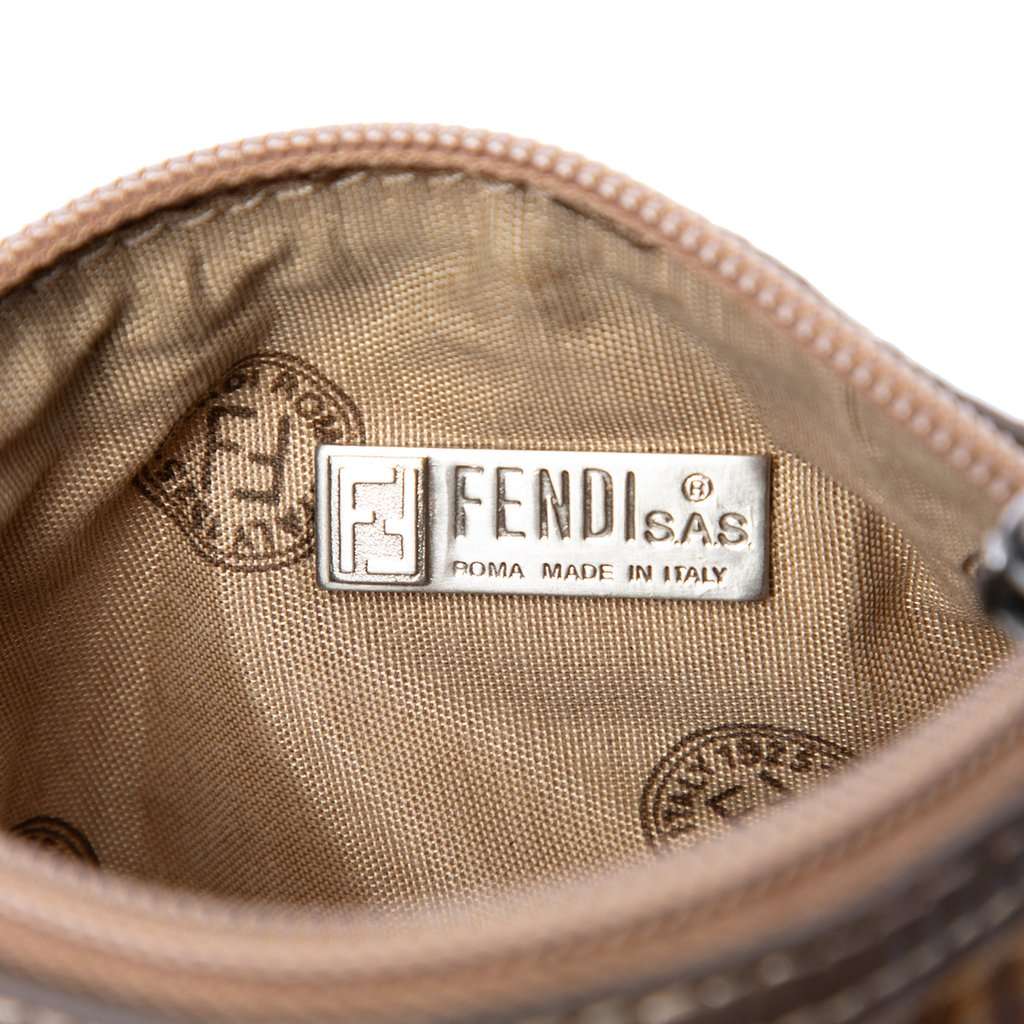 Fendi Zucchino Crystal Crossbody Brown Very good condition - Model View