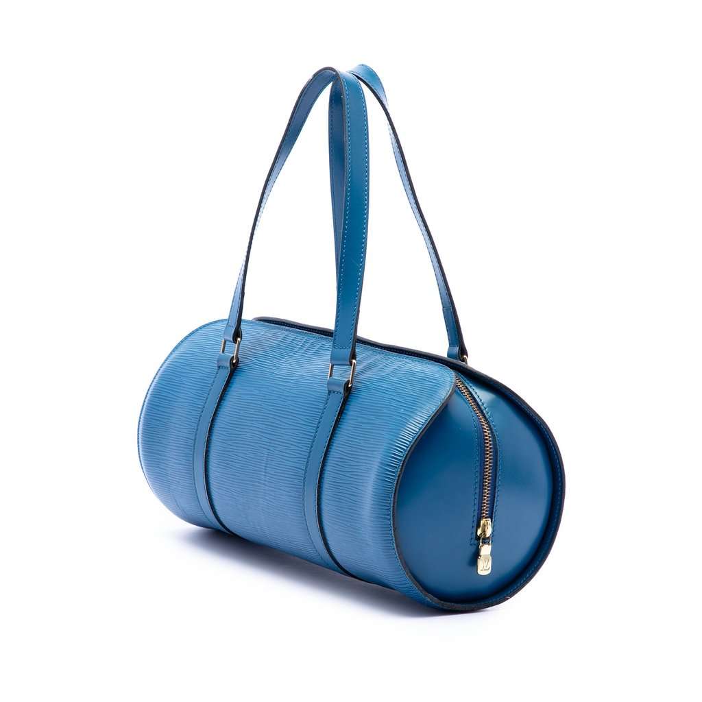 Louis Vuitton Epi Soufflot Blue Leather Very good condition - Back View