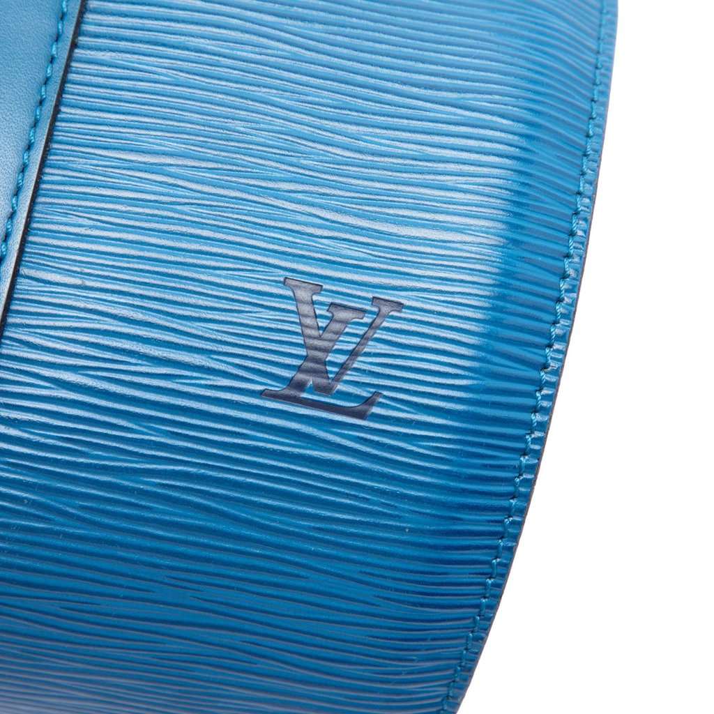 Louis Vuitton Epi Soufflot Blue Leather Very good condition - Box View