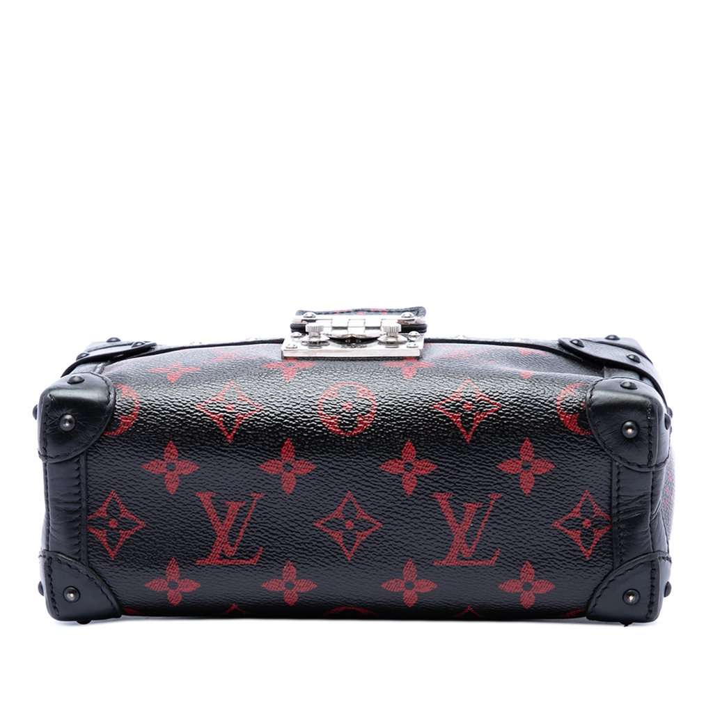 Louis Vuitton Limited Edition Monogram Infrarouge Petite Malle Soft MM Black Very good condition - Inside View