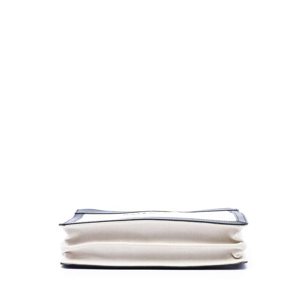 Balenciaga Canvas Navy Pochette M Crossbody White Very good - Inside View