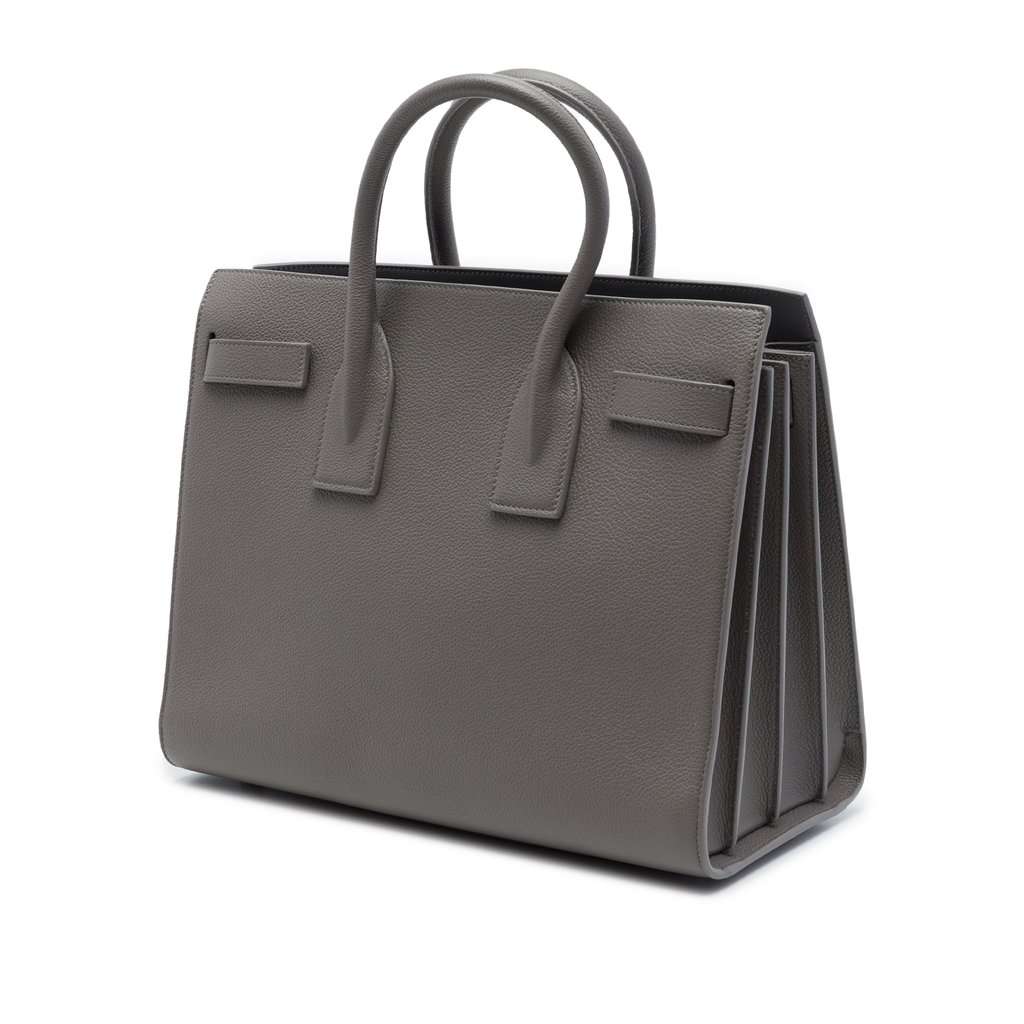 Saint Laurent Small Grained Calfskin Sac De Jour Satchel MultiColor Leather Very good - Back View