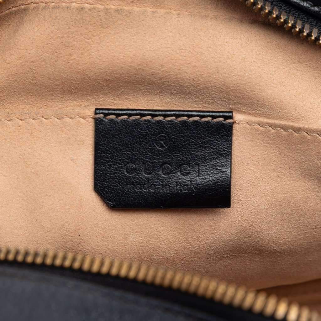 Gucci Small GG Marmont Matelasse Calfskin Crossbody Black Leather Very good condition - Box View
