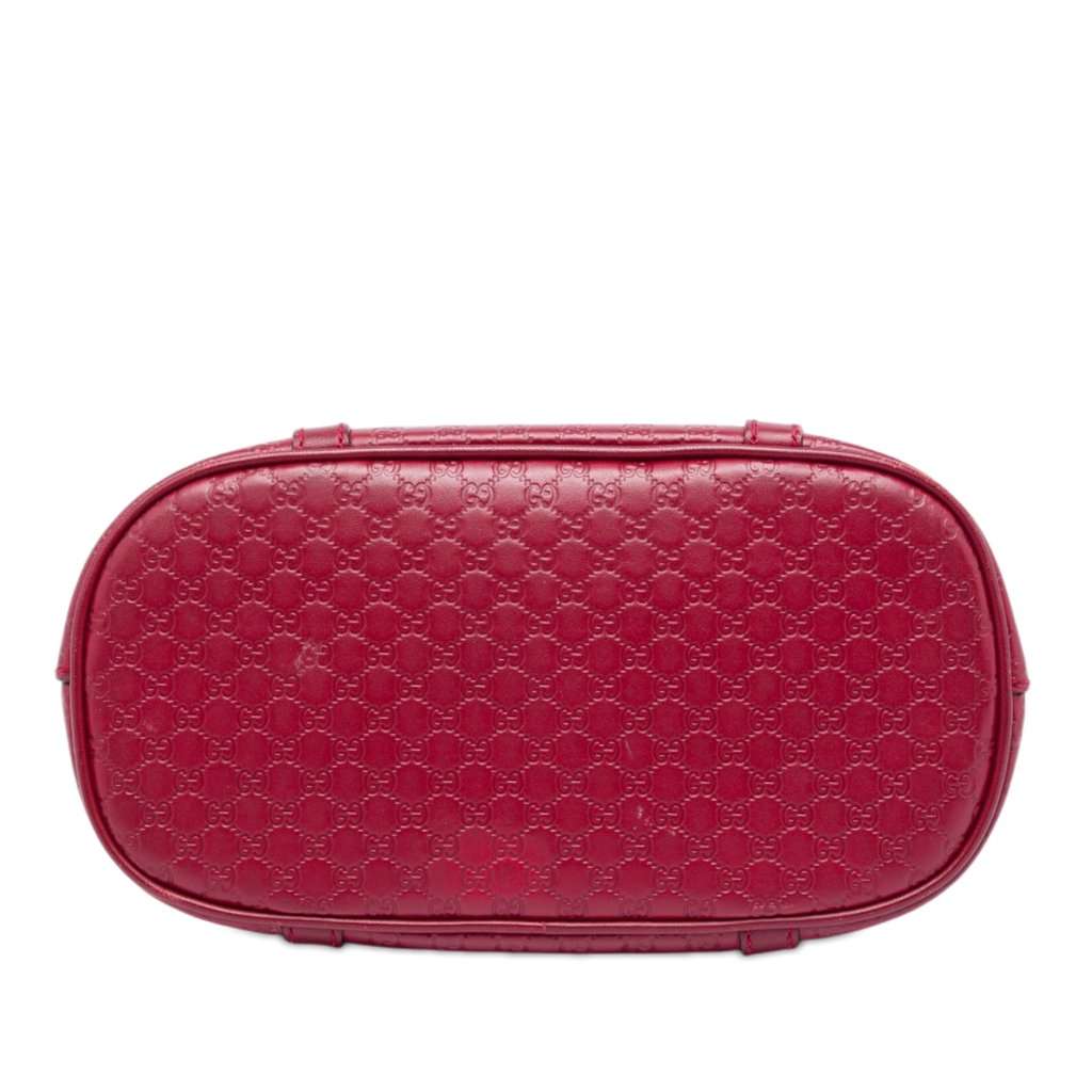 Gucci Mini Microguccissima Dome Satchel Red Leather Very good - Inside View